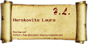 Herskovits Laura névjegykártya
